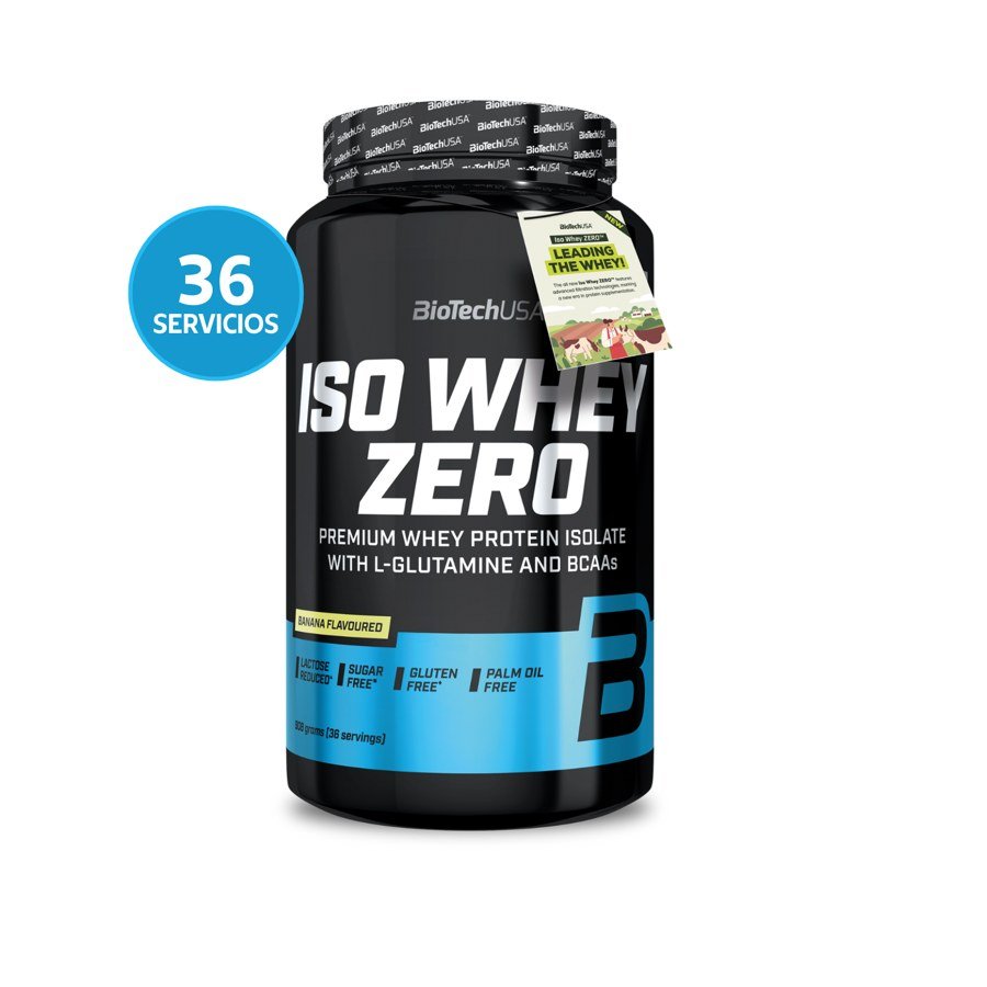 Proteína whey BioTechUSA Iso Whey Zero 908 g