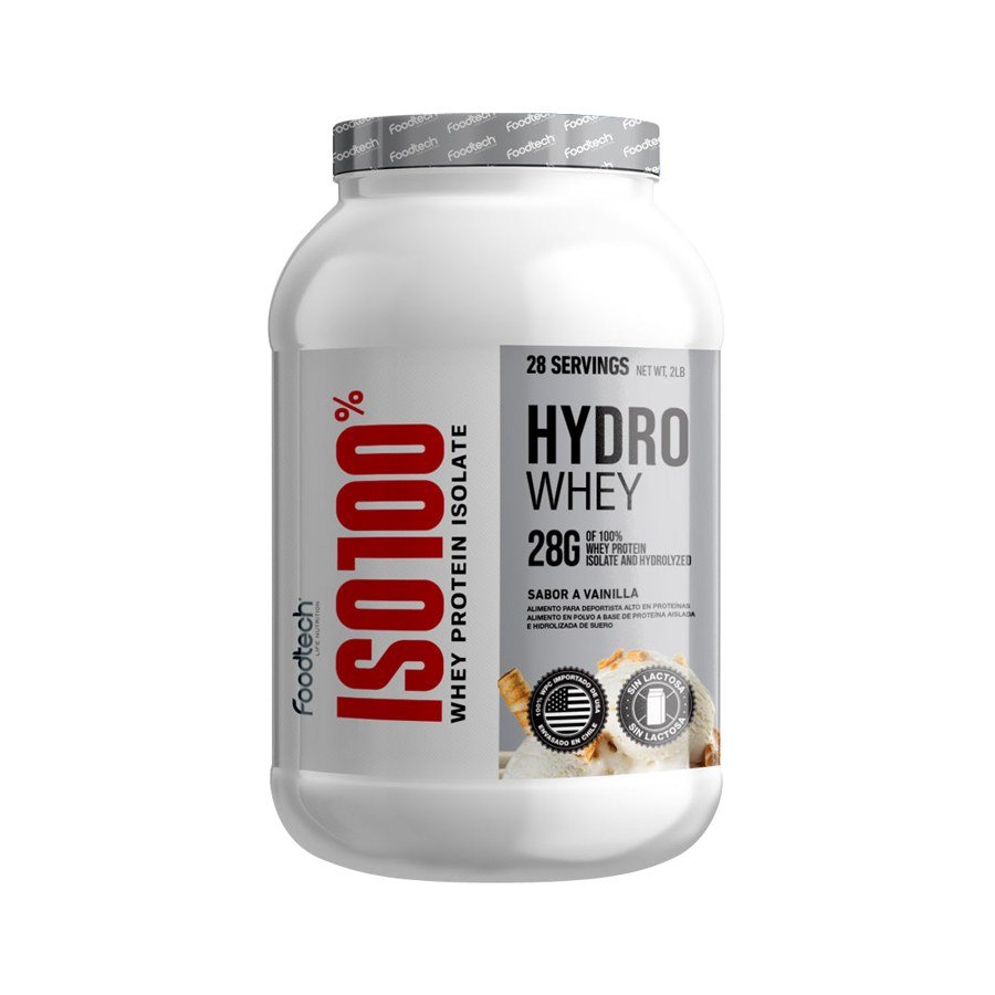Proteína whey Foodtech ISO 100 Hydro Whey 907 g