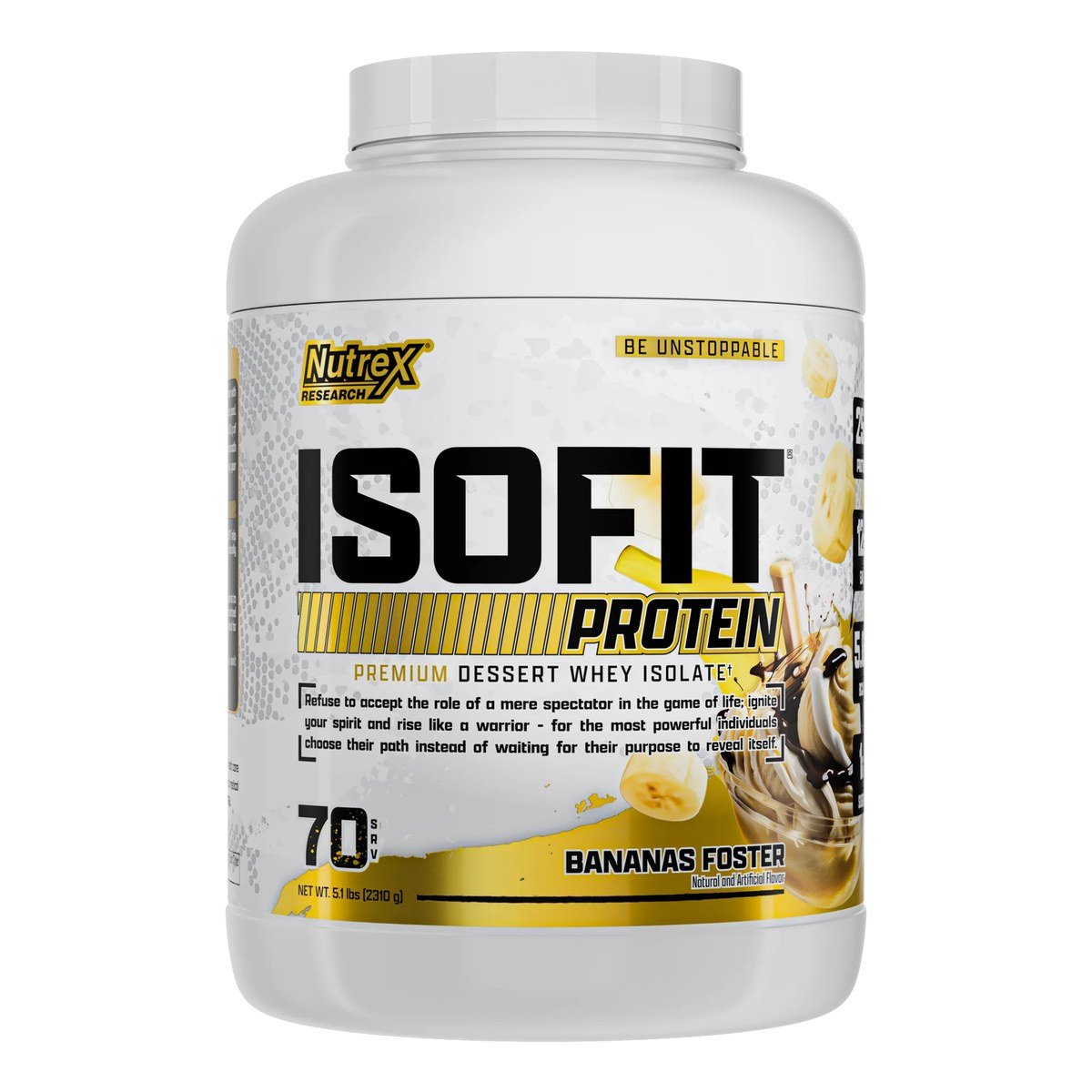 Proteína whey sin lactosa Nutrex Research Isofit 2,2 lb